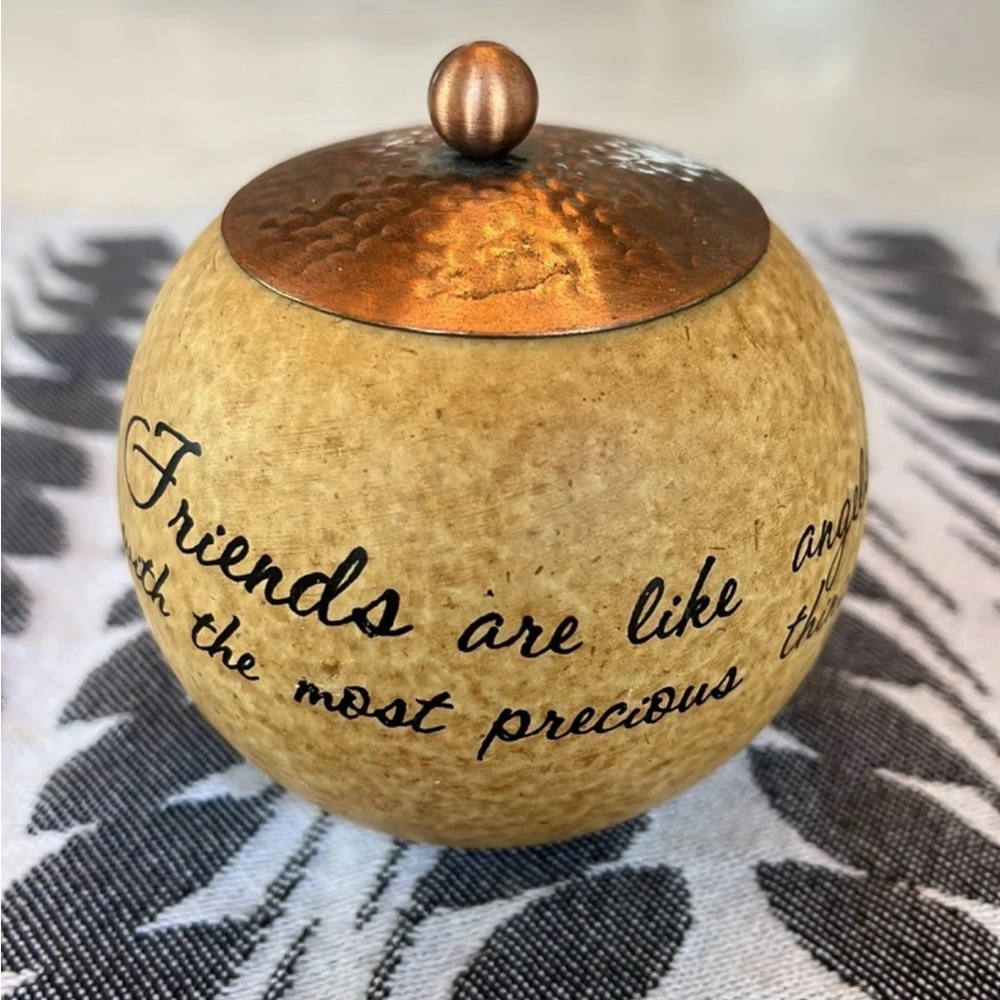 Friendship Theme Candle Holder with Votive Candle